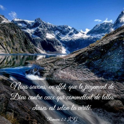 Picture 03 - Romains 2:2 LSG - Nous savons, en effet, que le jugement de Dieu - Bible Verse Picture