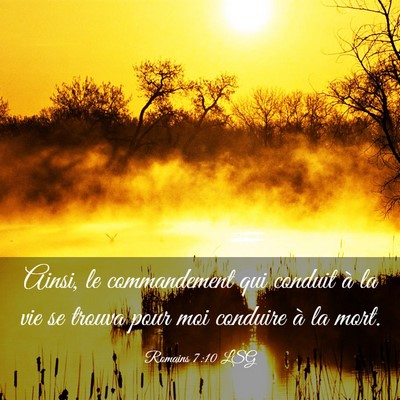 Picture 03 - Romains 7:10 LSG - Ainsi, le commandement qui conduit à la vie se - Bible Verse Picture