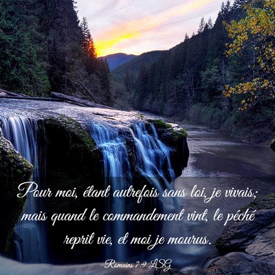 Picture 03 - Romains 7:9 LSG - Pour moi, étant autrefois sans loi, je vivais; - Bible Verse Picture