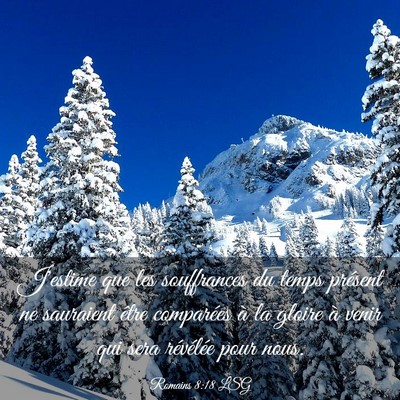 Picture 03 - Romains 8:18 LSG - J'estime que les souffrances du temps présent ne - Bible Verse Picture