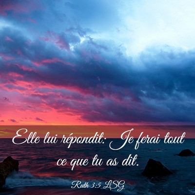 Picture 03 - Ruth 3:5 LSG - Elle lui répondit: Je ferai tout ce que tu as - Bible Verse Picture