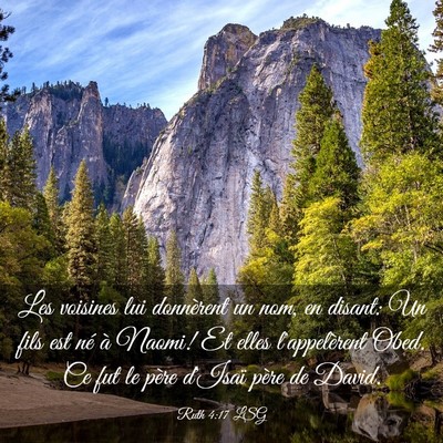 Picture 03 - Ruth 4:17 LSG - Les voisines lui donnèrent un nom, en disant: Un - Bible Verse Picture