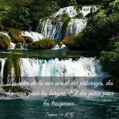 Picture 03 - Sophonie 2:6 LSG - Les côtes de la mer seront des pâturages, des - Bible Verse Picture