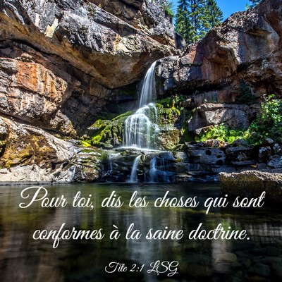 Picture 03 - Tite 2:1 LSG - Pour toi, dis les choses qui sont conformes à la - Bible Verse Picture
