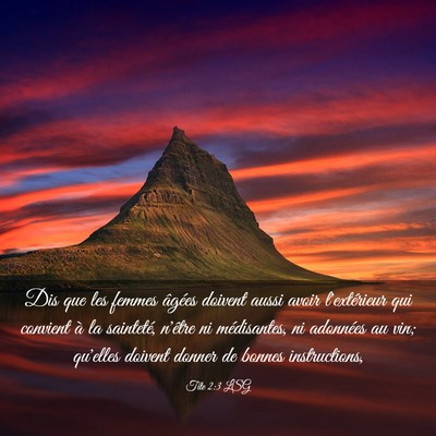 Picture 03 - Tite 2:3 LSG - Dis que les femmes âgées doivent aussi avoir - Bible Verse Picture