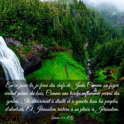 Picture 03 - Zacharie 12:6 LSG - En ce jour-là, je ferai des chefs de Juda Comme - Bible Verse Picture