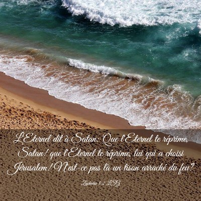 Picture 03 - Zacharie 3:2 LSG - L'Eternel dit à Satan: Que l'Eternel te - Bible Verse Picture