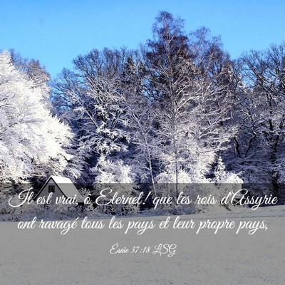 Picture 03 - Ésaïe 37:18 LSG - Il est vrai, ô Eternel! que les rois d'Assyrie - Bible Verse Picture
