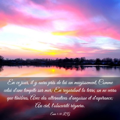 Picture 03 - Ésaïe 5:30 LSG - En ce jour, il y aura près de lui un - Bible Verse Picture