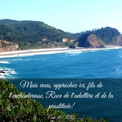 Picture 03 - Ésaïe 57:3 LSG - Mais vous, approchez ici, fils de - Bible Verse Picture