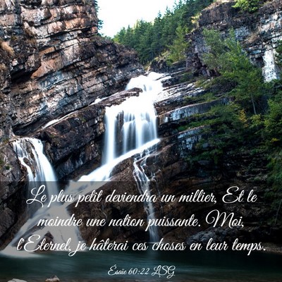 Picture 03 - Ésaïe 60:22 LSG - Le plus petit deviendra un millier, Et le moindre - Bible Verse Picture