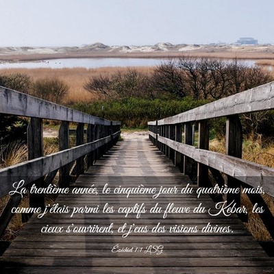 Picture 03 - Ézéchiel 1:1 LSG - La trentième année, le cinquième jour du - Bible Verse Picture