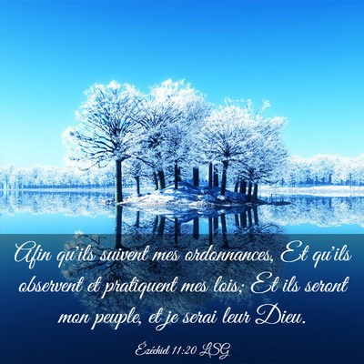 Picture 03 - Ézéchiel 11:20 LSG - Afin qu'ils suivent mes ordonnances, Et qu'ils - Bible Verse Picture