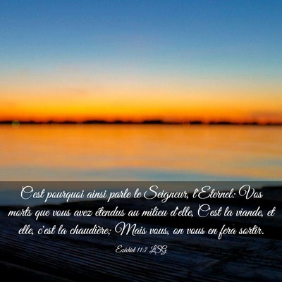 Picture 03 - Ézéchiel 11:7 LSG - C'est pourquoi ainsi parle le Seigneur, - Bible Verse Picture