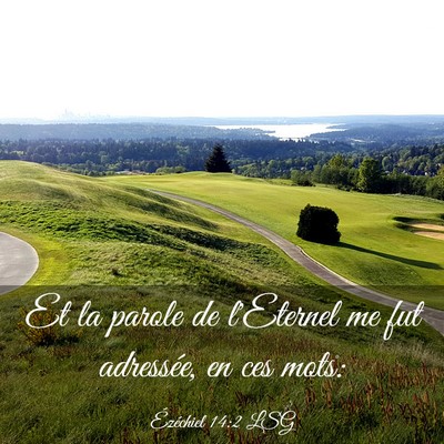 Picture 03 - Ézéchiel 14:2 LSG - Et la parole de l'Eternel me fut adressée, en - Bible Verse Picture