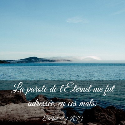 Picture 03 - Ézéchiel 17:1 LSG - La parole de l'Eternel me fut adressée, en ces - Bible Verse Picture