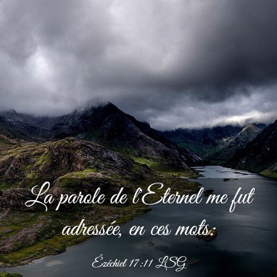 Picture 03 - Ézéchiel 17:11 LSG - La parole de l'Eternel me fut adressée, en ces - Bible Verse Picture