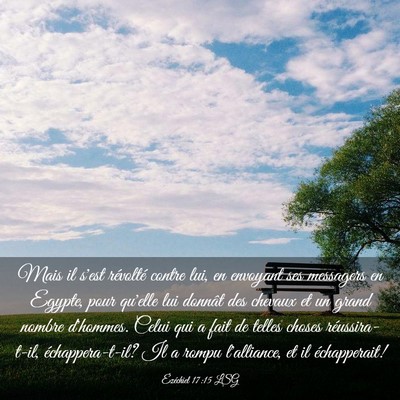 Picture 03 - Ézéchiel 17:15 LSG - Mais il s'est révolté contre lui, en envoyant - Bible Verse Picture