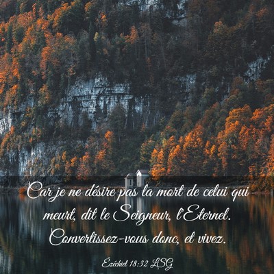 Picture 03 - Ézéchiel 18:32 LSG - Car je ne désire pas la mort de celui qui meurt, - Bible Verse Picture