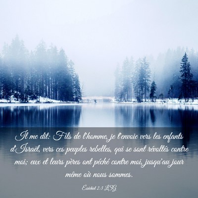 Picture 03 - Ézéchiel 2:3 LSG - Il me dit: Fils de l'homme, je t'envoie vers les - Bible Verse Picture