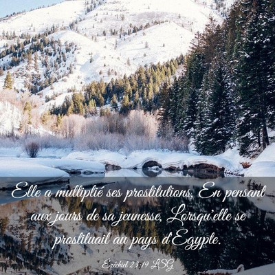 Picture 03 - Ézéchiel 23:19 LSG - Elle a multiplié ses prostitutions, En pensant - Bible Verse Picture