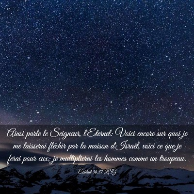 Picture 03 - Ézéchiel 36:37 LSG - Ainsi parle le Seigneur, l'Eternel: Voici encore - Bible Verse Picture