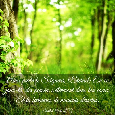 Picture 03 - Ézéchiel 38:10 LSG - Ainsi parle le Seigneur, l'Eternel: En ce - Bible Verse Picture