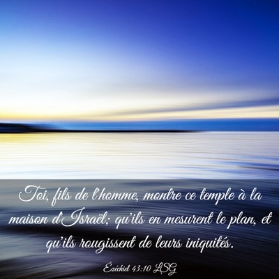 Picture 03 - Ézéchiel 43:10 LSG - Toi, fils de l'homme, montre ce temple à la - Bible Verse Picture