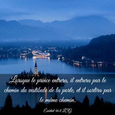 Picture 03 - Ézéchiel 46:8 LSG - Lorsque le prince entrera, il entrera par le - Bible Verse Picture