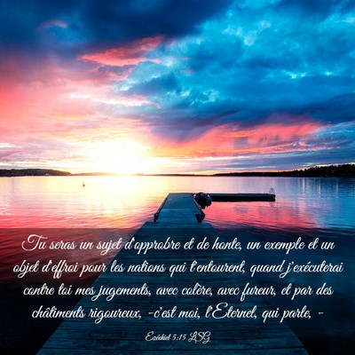 Picture 03 - Ézéchiel 5:15 LSG - Tu seras un sujet d'opprobre et de honte, un - Bible Verse Picture