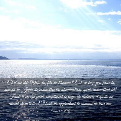 Picture 03 - Ézéchiel 8:17 LSG - Et il me dit: Vois-tu, fils de l'homme? Est-ce - Bible Verse Picture