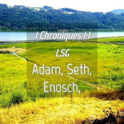 Picture 04 - 1 Chroniques 1:1 LSG - Adam, Seth, - Bible Verse Picture