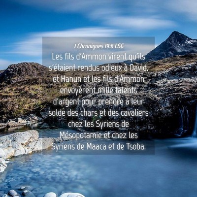 Picture 04 - 1 Chroniques 19:6 LSG - Les fils d'Ammon virent qu'ils s'étaient rendus - Bible Verse Picture