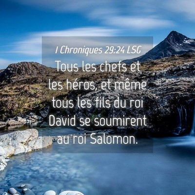 Picture 04 - 1 Chroniques 29:24 LSG - Tous les chefs et les héros, et même tous les - Bible Verse Picture