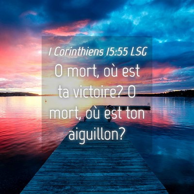 Picture 04 - 1 Corinthiens 15:55 LSG - O mort, où est ta victoire? O mort, où est ton - Bible Verse Picture