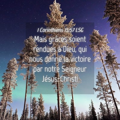 Picture 04 - 1 Corinthiens 15:57 LSG - Mais grâces soient rendues à Dieu, qui nous - Bible Verse Picture