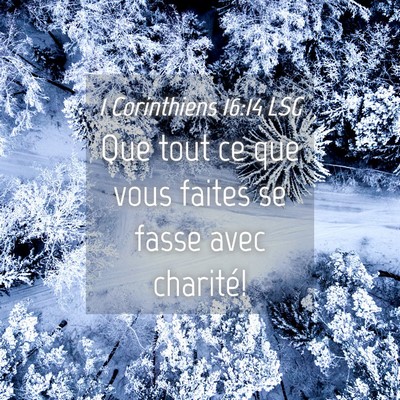 Picture 04 - 1 Corinthiens 16:14 LSG - Que tout ce que vous faites se fasse avec - Bible Verse Picture