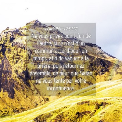 Picture 04 - 1 Corinthiens 7:5 LSG - Ne vous privez point l'un de l'autre, si ce n'est - Bible Verse Picture