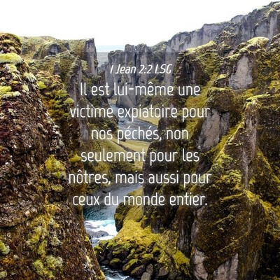 Picture 04 - 1 Jean 2:2 LSG - Il est lui-même une victime expiatoire pour nos - Bible Verse Picture