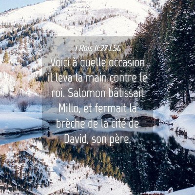 Picture 04 - 1 Rois 11:27 LSG - Voici à quelle occasion il leva la main contre - Bible Verse Picture
