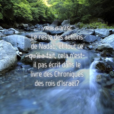 Picture 04 - 1 Rois 15:31 LSG - Le reste des actions de Nadab, et tout ce qu'il a - Bible Verse Picture