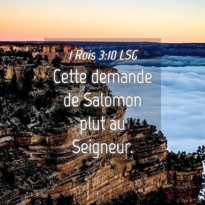 Picture 04 - 1 Rois 3:10 LSG - Cette demande de Salomon plut au - Bible Verse Picture