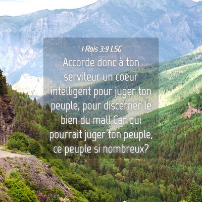 Picture 04 - 1 Rois 3:9 LSG - Accorde donc à ton serviteur un coeur - Bible Verse Picture