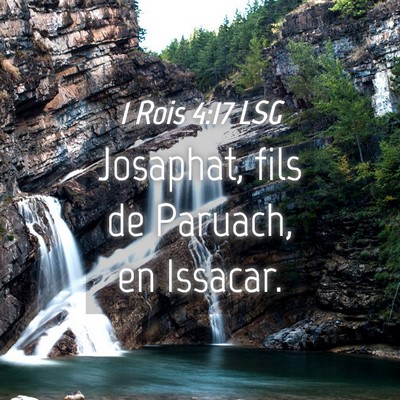 Picture 04 - 1 Rois 4:17 LSG - Josaphat, fils de Paruach, en - Bible Verse Picture