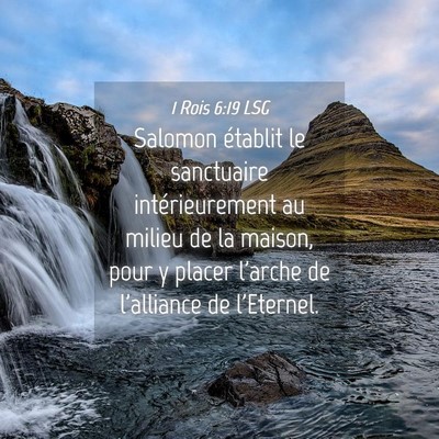 Picture 04 - 1 Rois 6:19 LSG - Salomon établit le sanctuaire intérieurement au - Bible Verse Picture