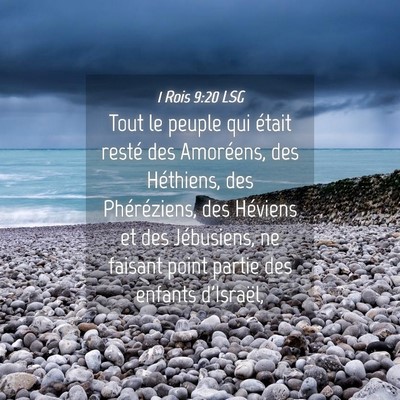 Picture 04 - 1 Rois 9:20 LSG - Tout le peuple qui était resté des Amoréens, - Bible Verse Picture
