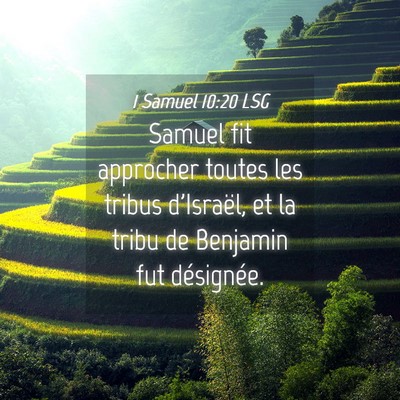 Picture 04 - 1 Samuel 10:20 LSG - Samuel fit approcher toutes les tribus d'Israël, - Bible Verse Picture