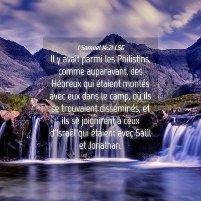 Picture 04 - 1 Samuel 14:21 LSG - Il y avait parmi les Philistins, comme - Bible Verse Picture