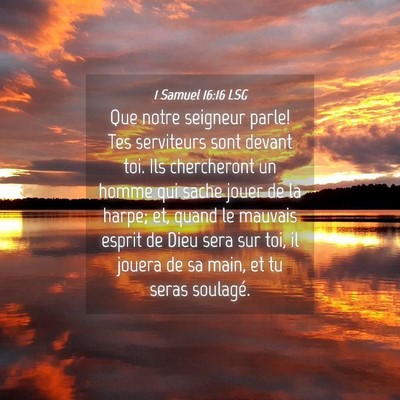 Picture 04 - 1 Samuel 16:16 LSG - Que notre seigneur parle! Tes serviteurs sont - Bible Verse Picture