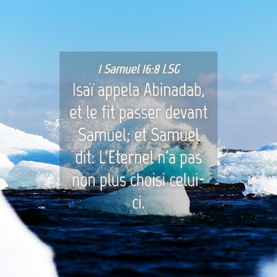 Picture 04 - 1 Samuel 16:8 LSG - Isaï appela Abinadab, et le fit passer devant - Bible Verse Picture